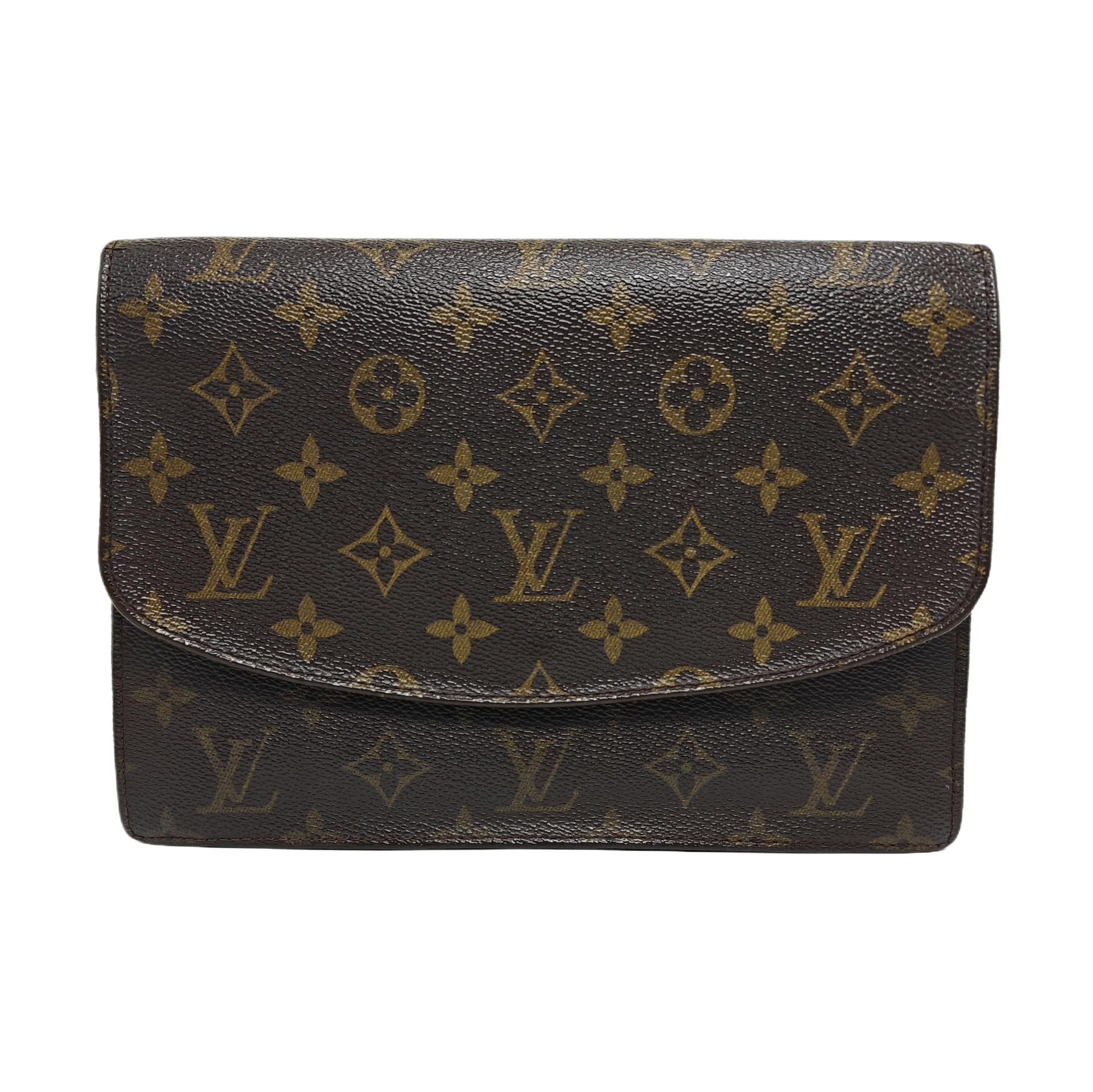 POCHETTE RABAT Monogram Coated Canvas Brown
