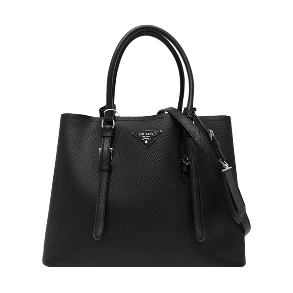 Double Medium Calfskin Black
