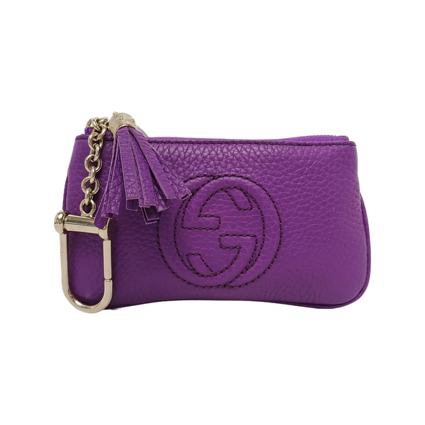 Calfskin Purple Wallet