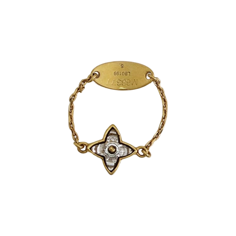 BLOOMING STRASS Metal Gold Ring EU 47