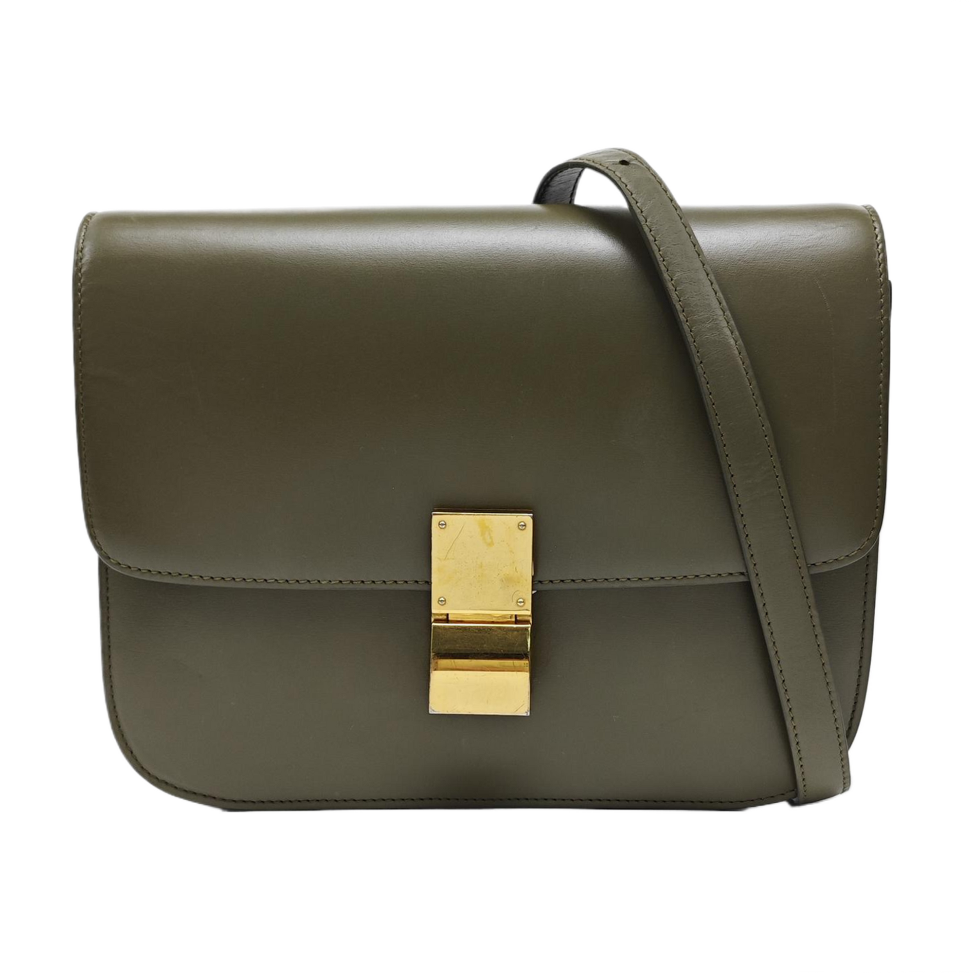 CLASSIC BOX Medium Calfskin Green