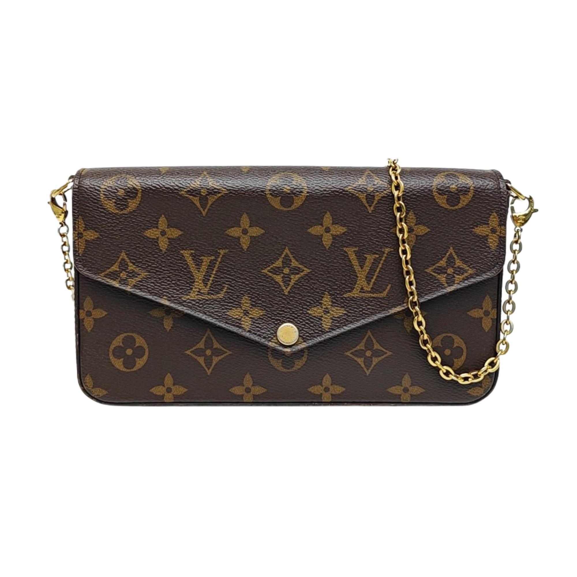 FÉLICIE Monogram Coated Canvas Brown