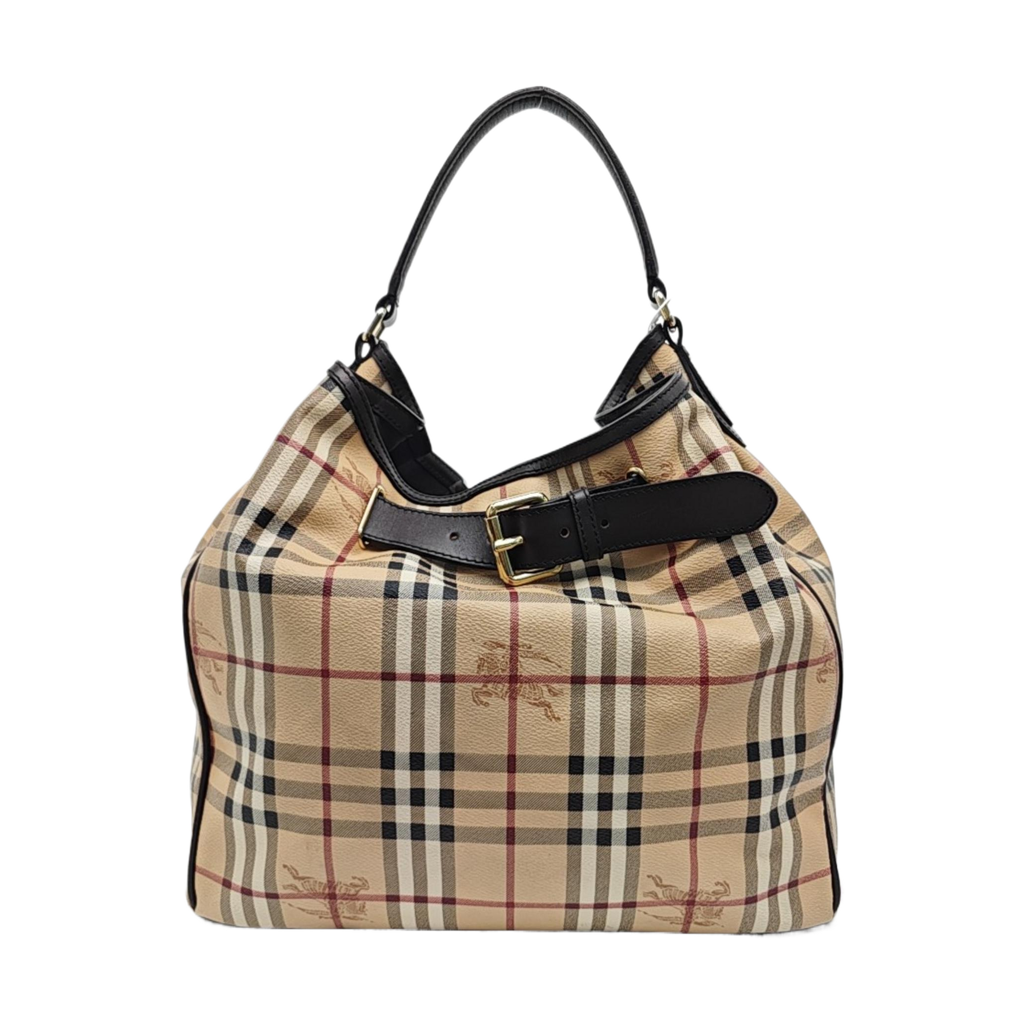 Coated Canvas Tote Bag Brown