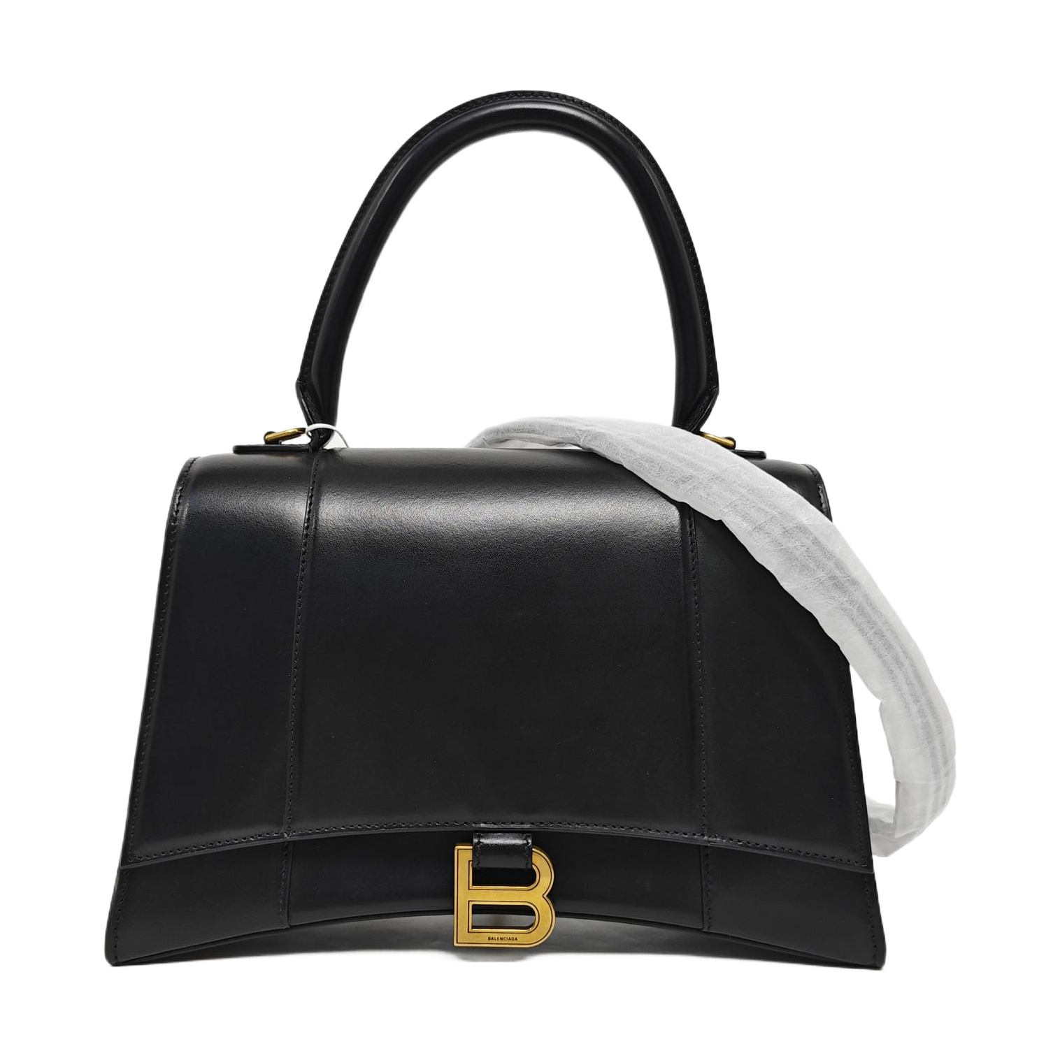 Hourglass Small Calfskin Black