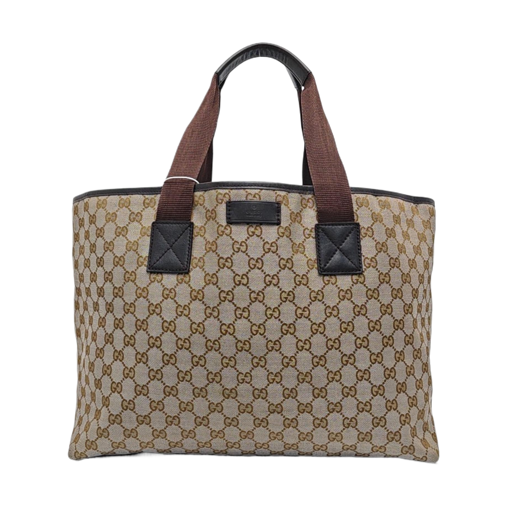 Monogram Canvas Top Handle Bag Brown