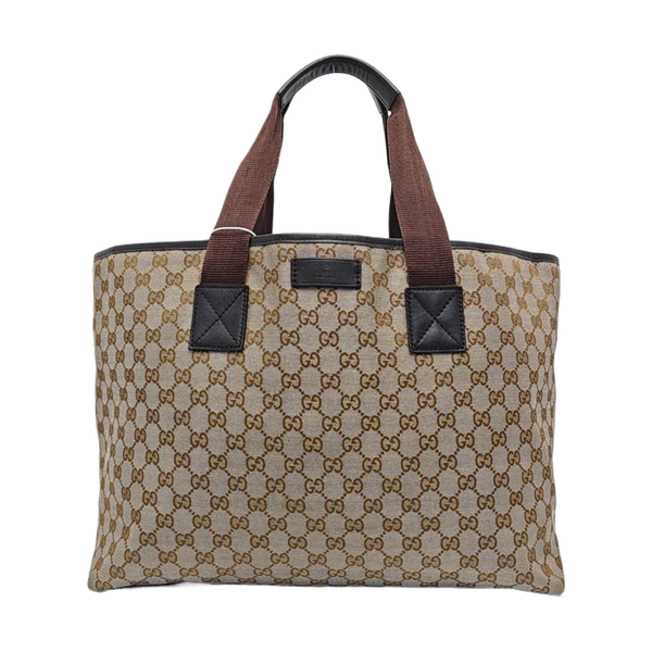 Monogram Canvas Top Handle Bag Brown