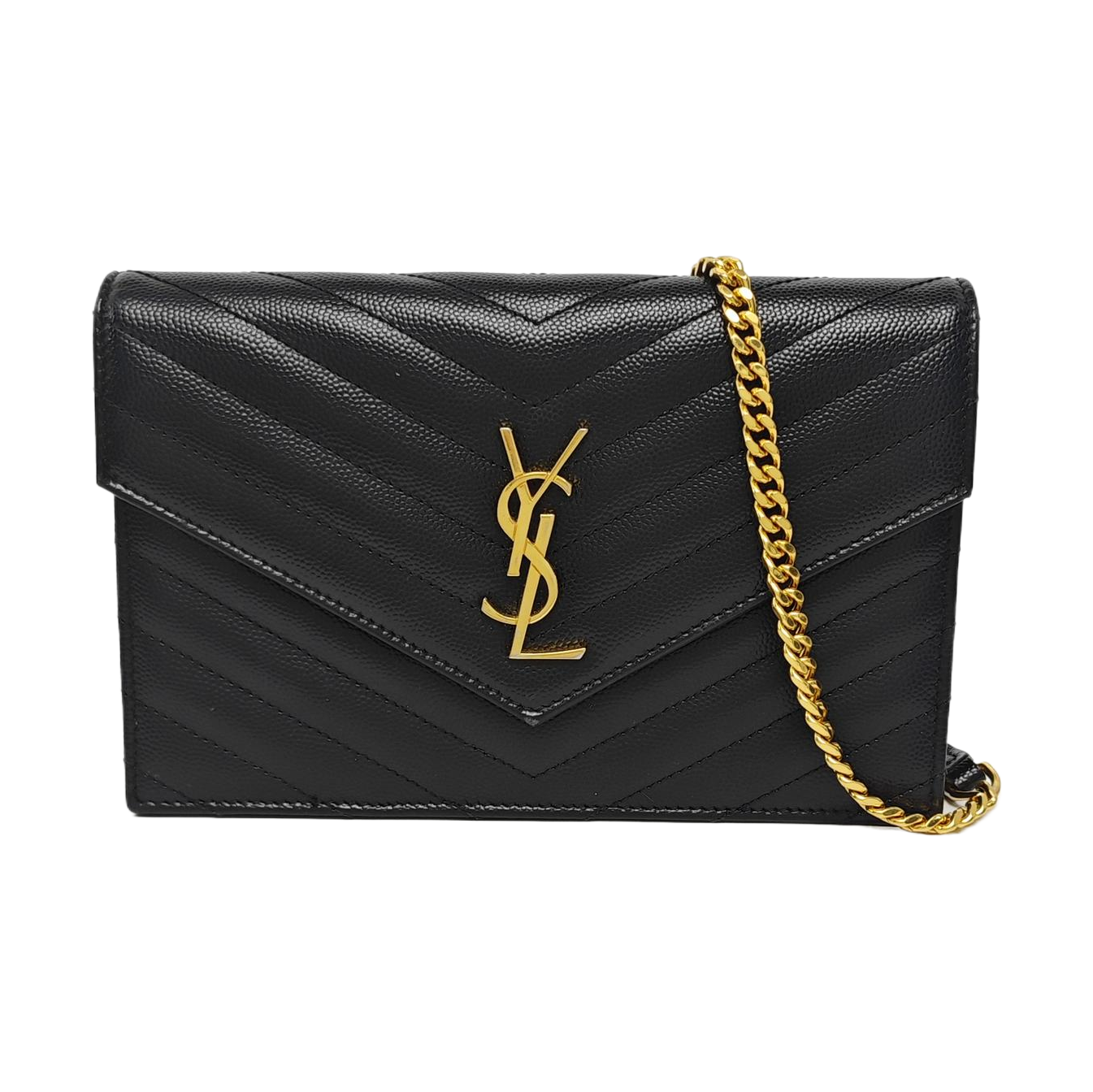 MONOGRAM WOC Chevron Calfskin Black