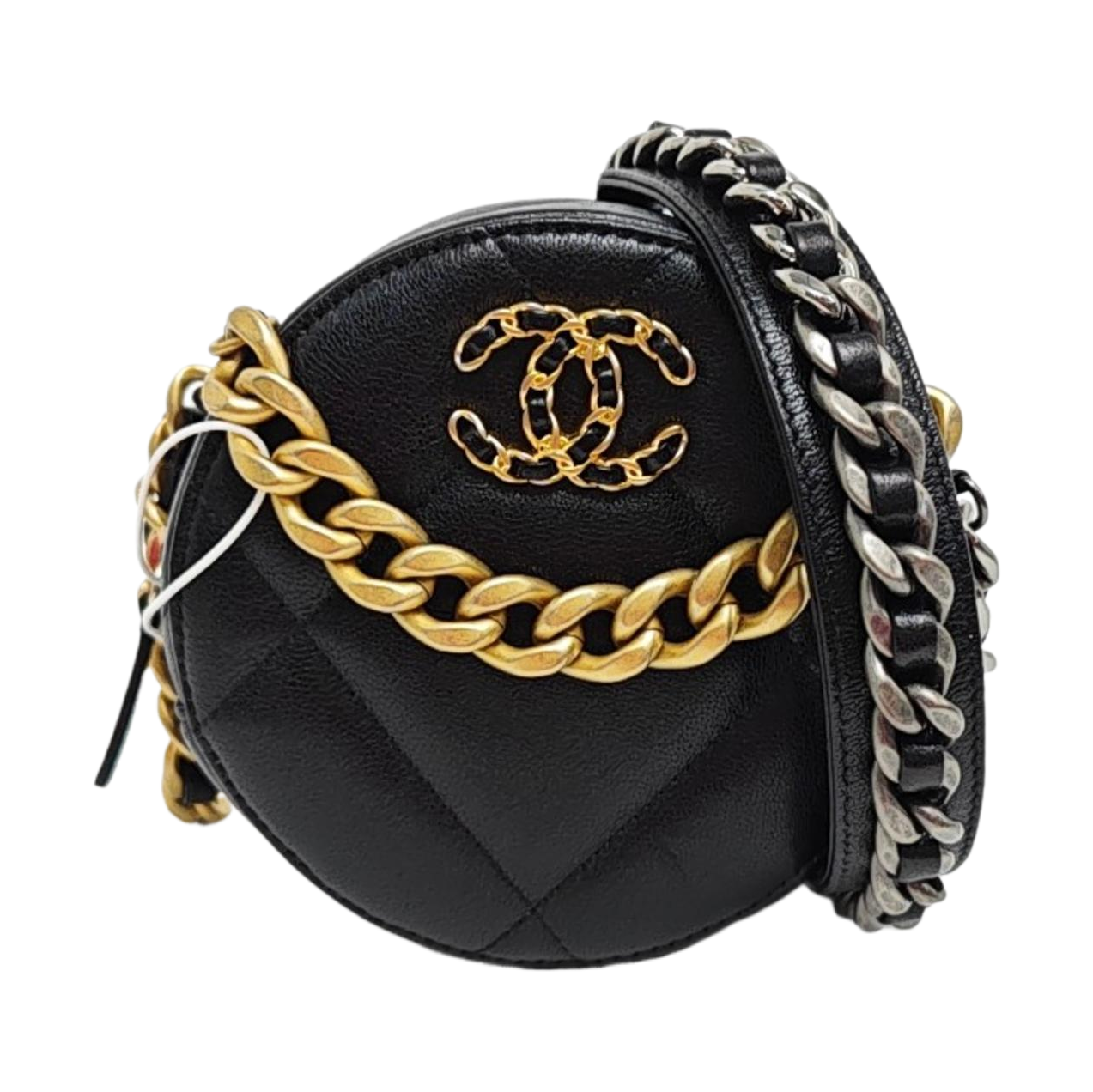 CHANEL 19 Small Quilted Lambskin Black