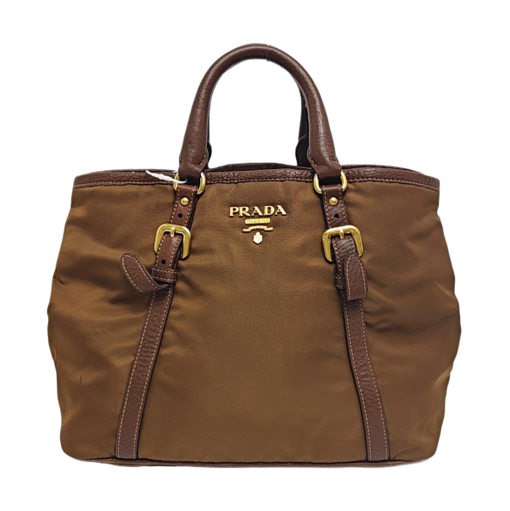 Nylon Tote Bag Brown