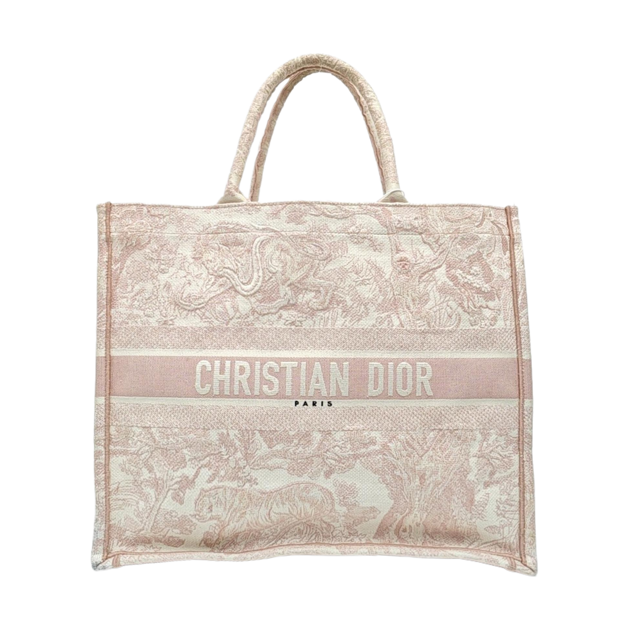Book Tote Large Fabric Pink