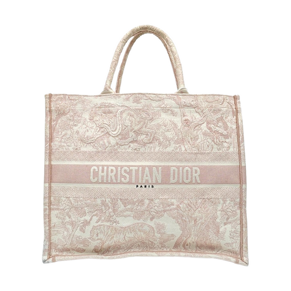Book Tote Large Fabric Pink