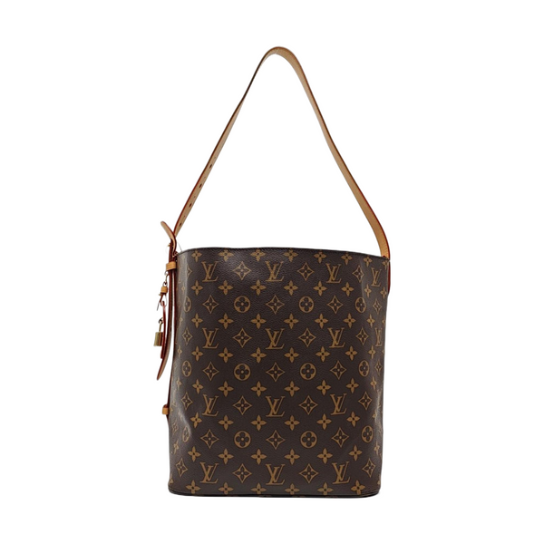 ALL IN GM Monogram Coated Canvas Brown