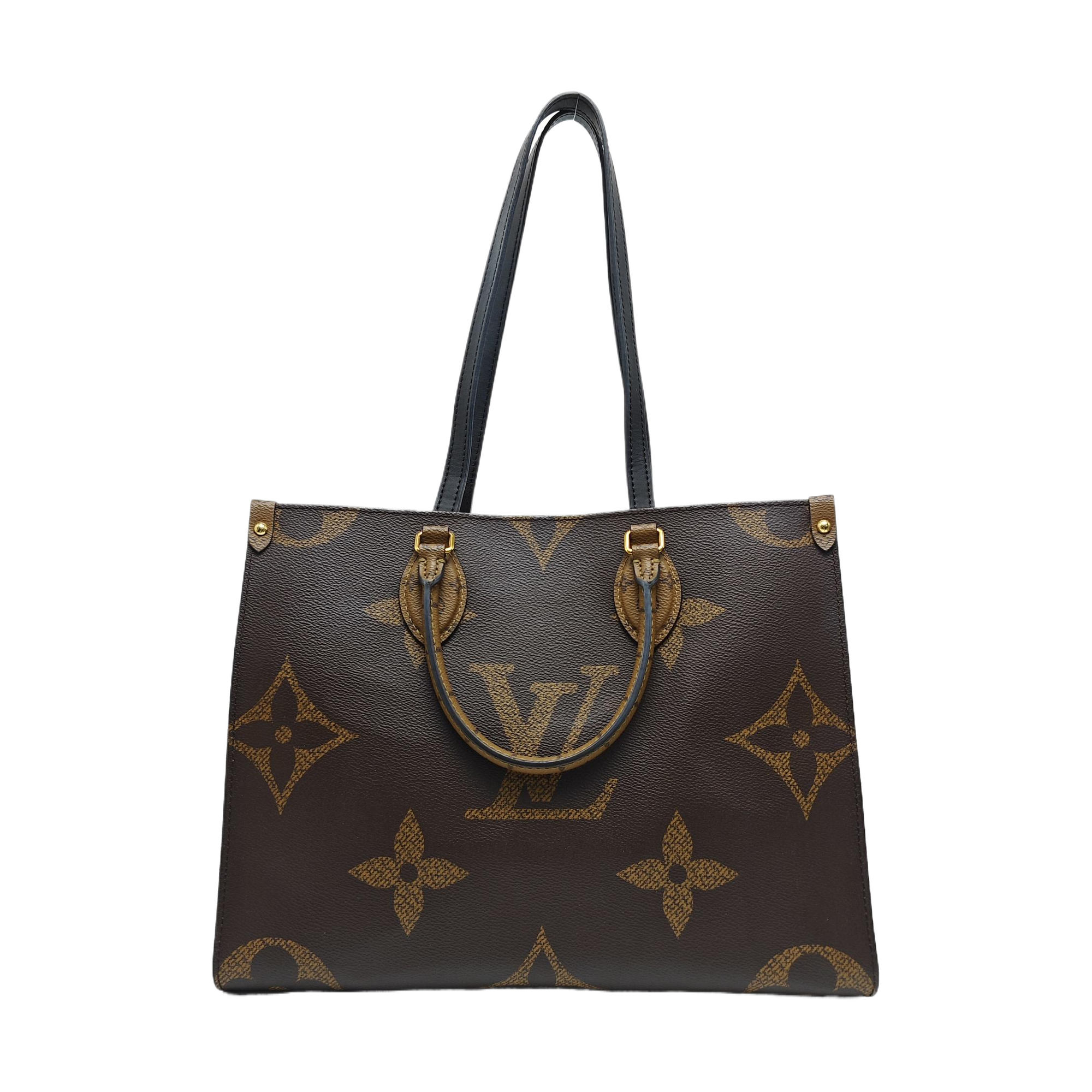 ONTHEGO MM Monogram Coated Canvas Brown