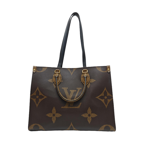 ONTHEGO MM Monogram Coated Canvas Brown