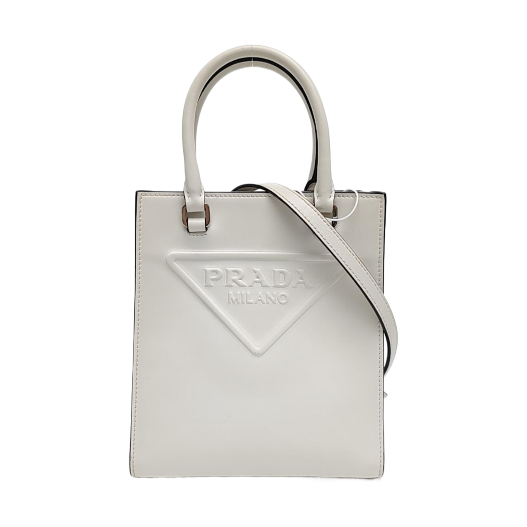 Calfskin Shoulder Bag White