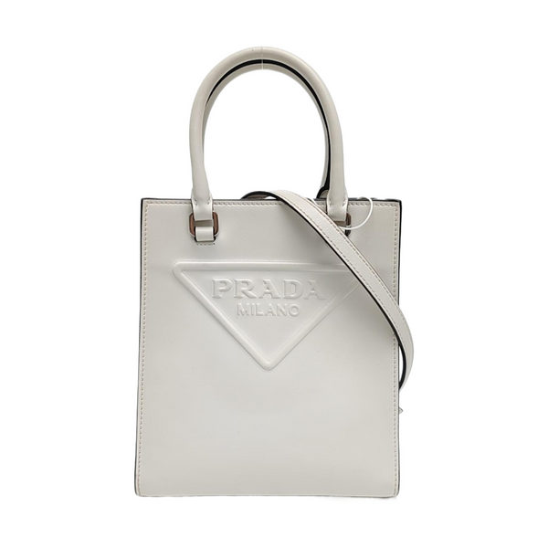 Calfskin Shoulder Bag White
