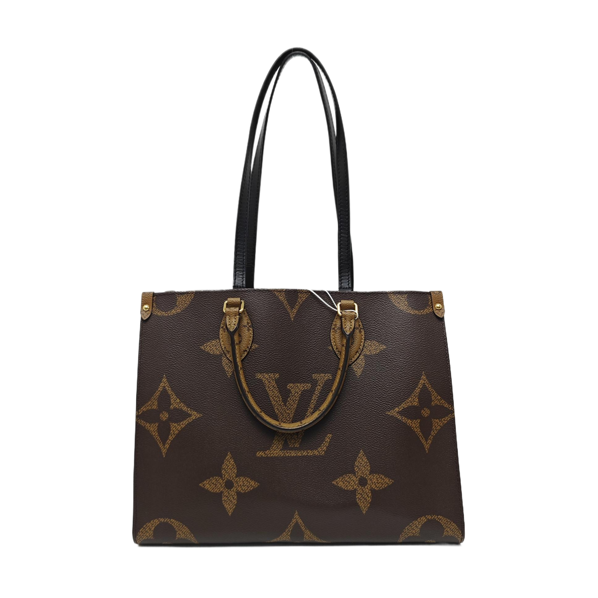 ONTHEGO MM Monogram Coated Canvas Brown