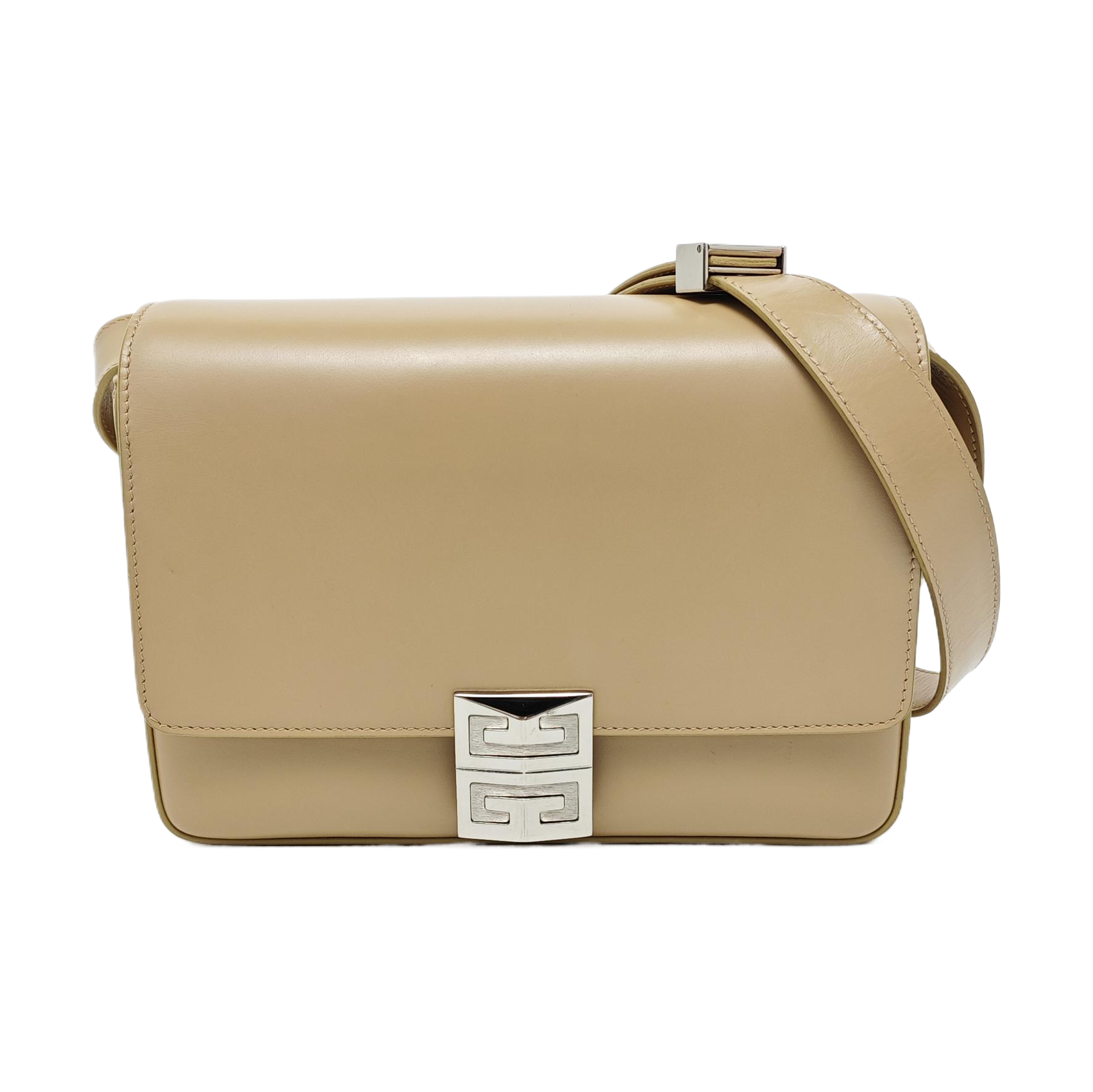 Calfskin Shoulder Bag Medium Beige
