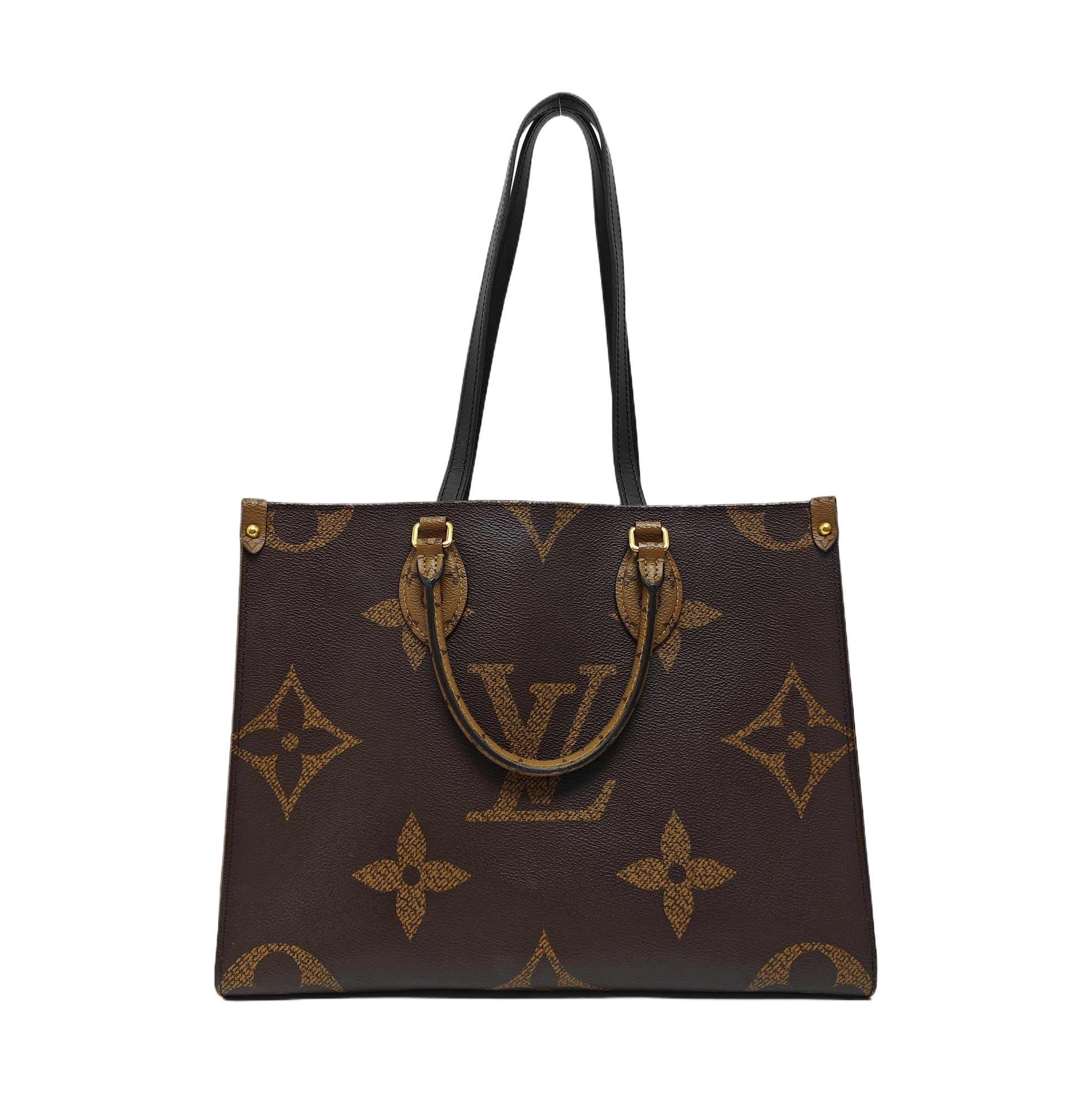 ONTHEGO MM Monogram Coated Canvas Brown
