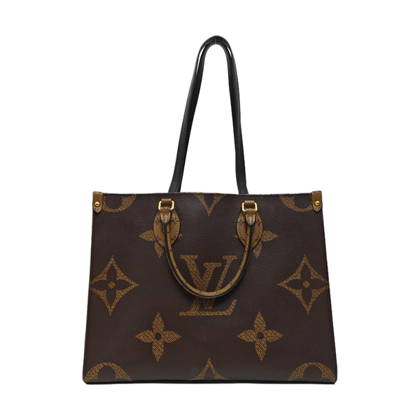 ONTHEGO MM Monogram Coated Canvas Brown