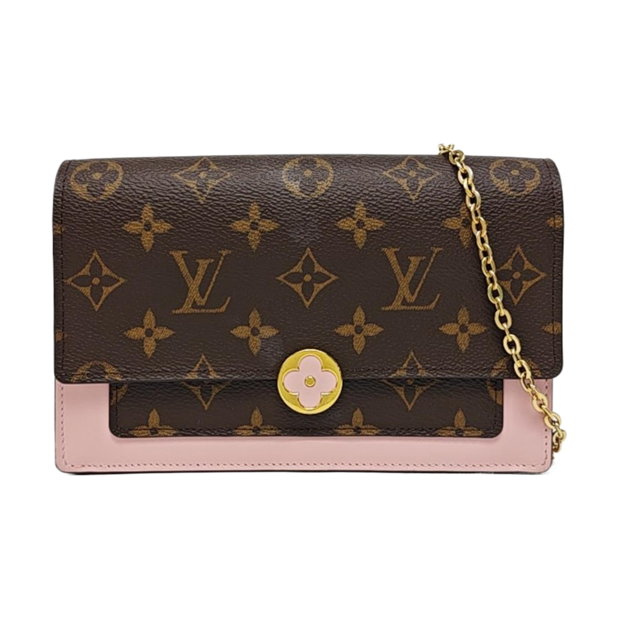 FLORE Monogram Coated Canvas Brown