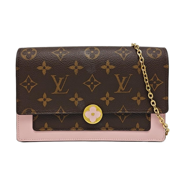 FLORE Monogram Coated Canvas Brown