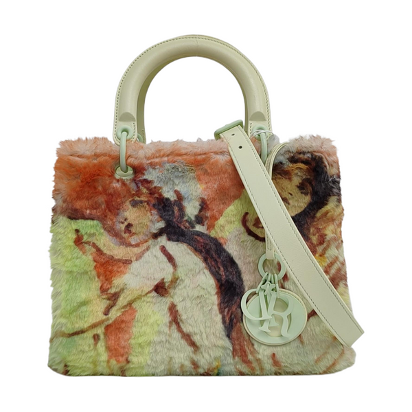 Lady Dior Medium Fur Multicolor