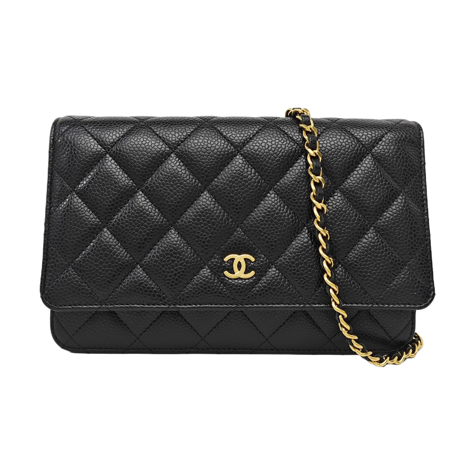 WOC Quilted Grained Calfskin Black