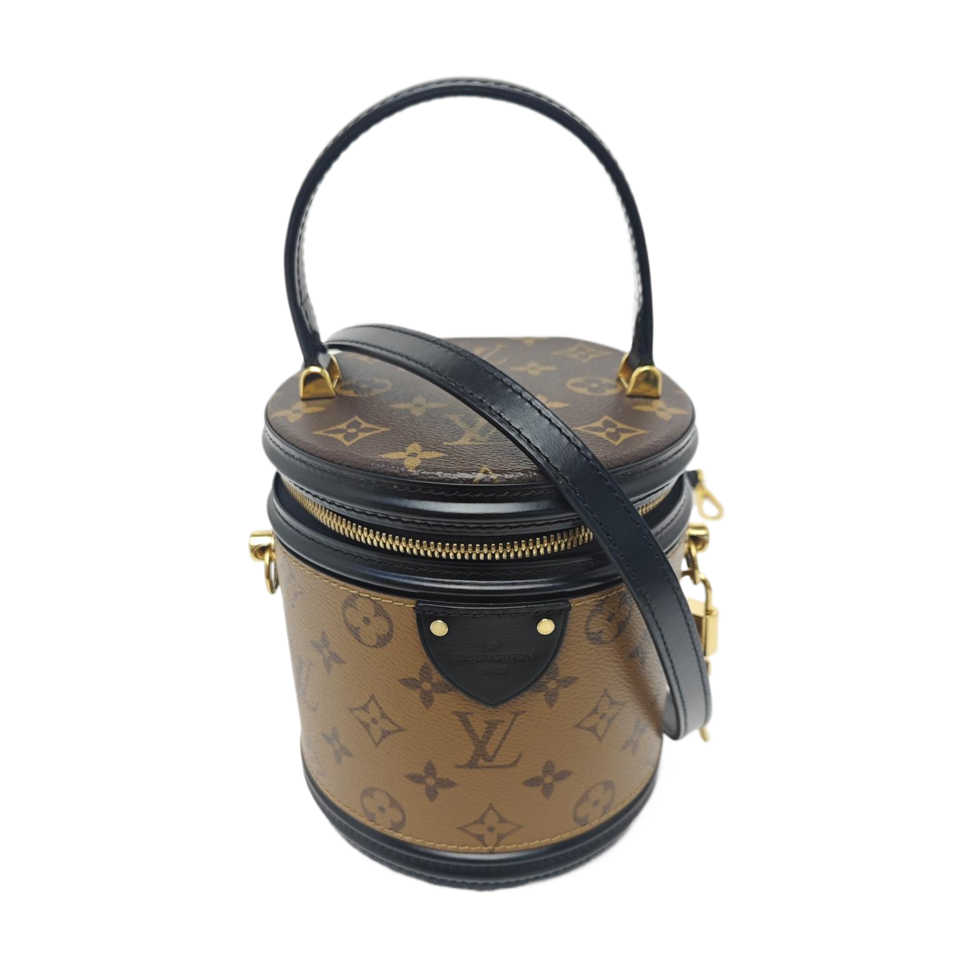 CANNES PM Monogram Coated Canvas Brown