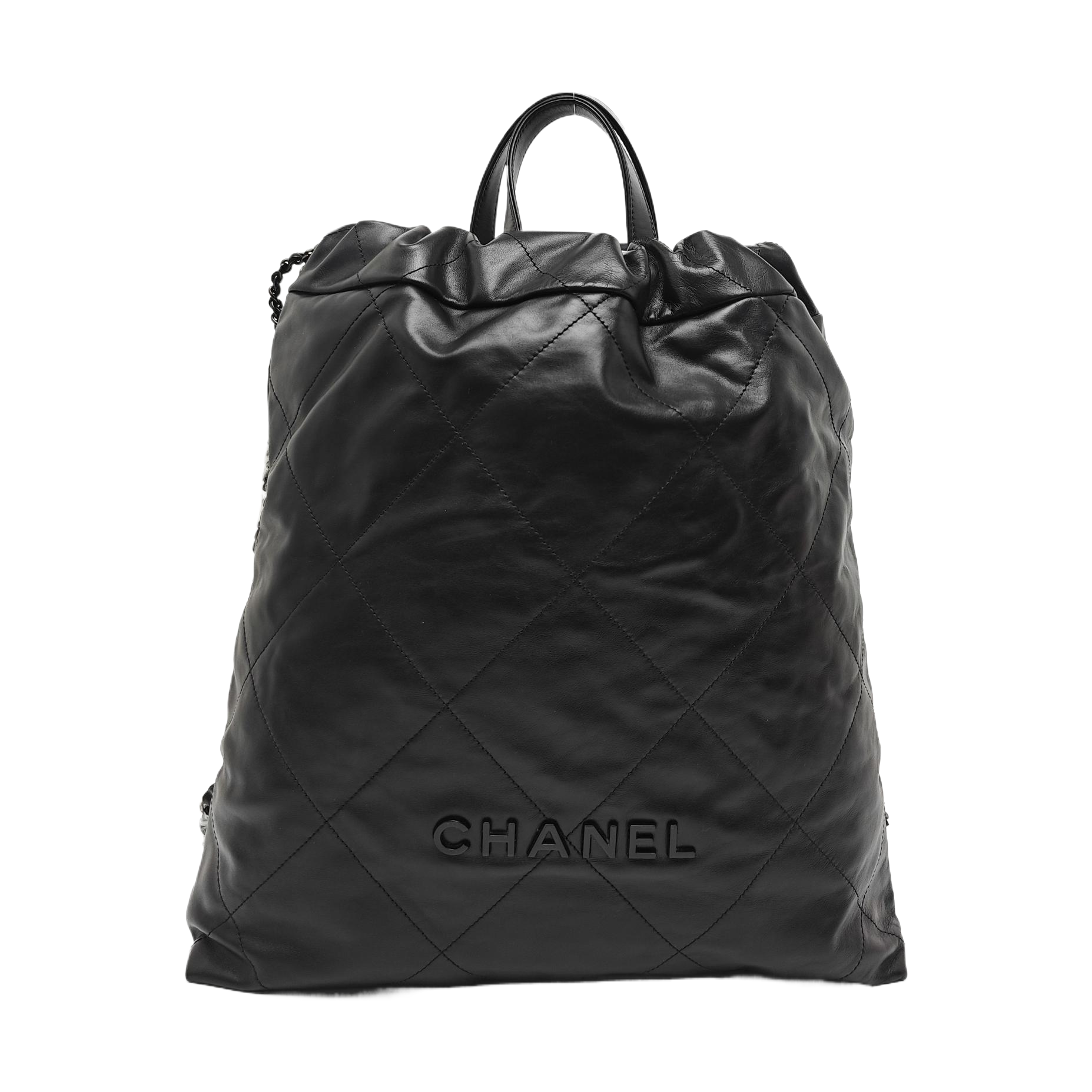 CHANEL 22 Small Quilted Calfskin Black