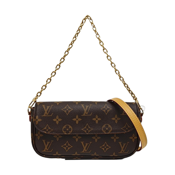 IVY Monogram Coated Canvas Brown