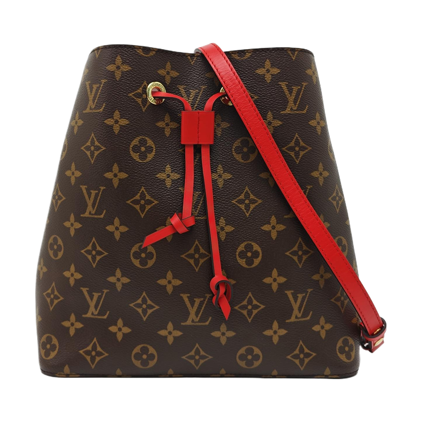NÉONOÉ MM Monogram Coated Canvas Brown