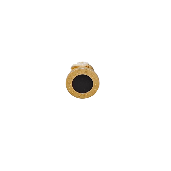 BVLGARI BVLGARI 18k Gold Black Stud Earrings