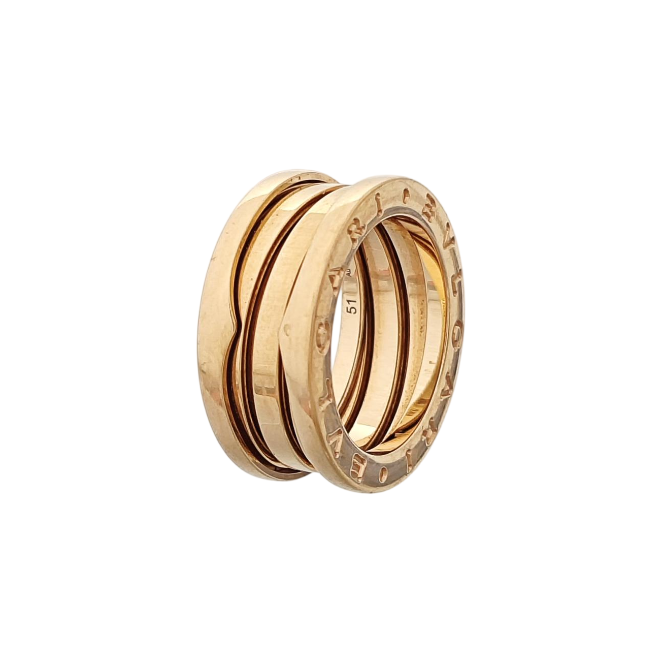 B.ZERO1 18k Rose Gold Ring EU 51