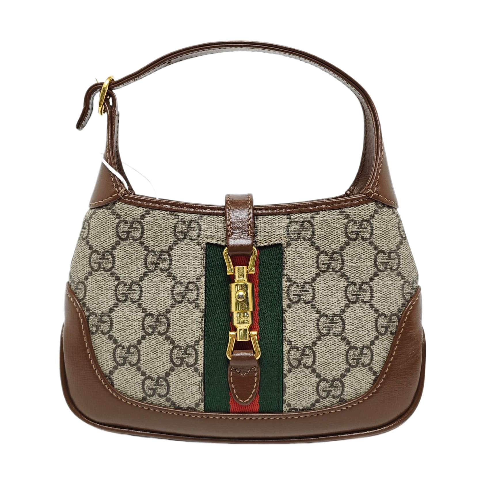 Authenticated pre-owned  Jackie 1961 Mini Monogram Coated Canvas Beige - Top Handle Bag at Looply