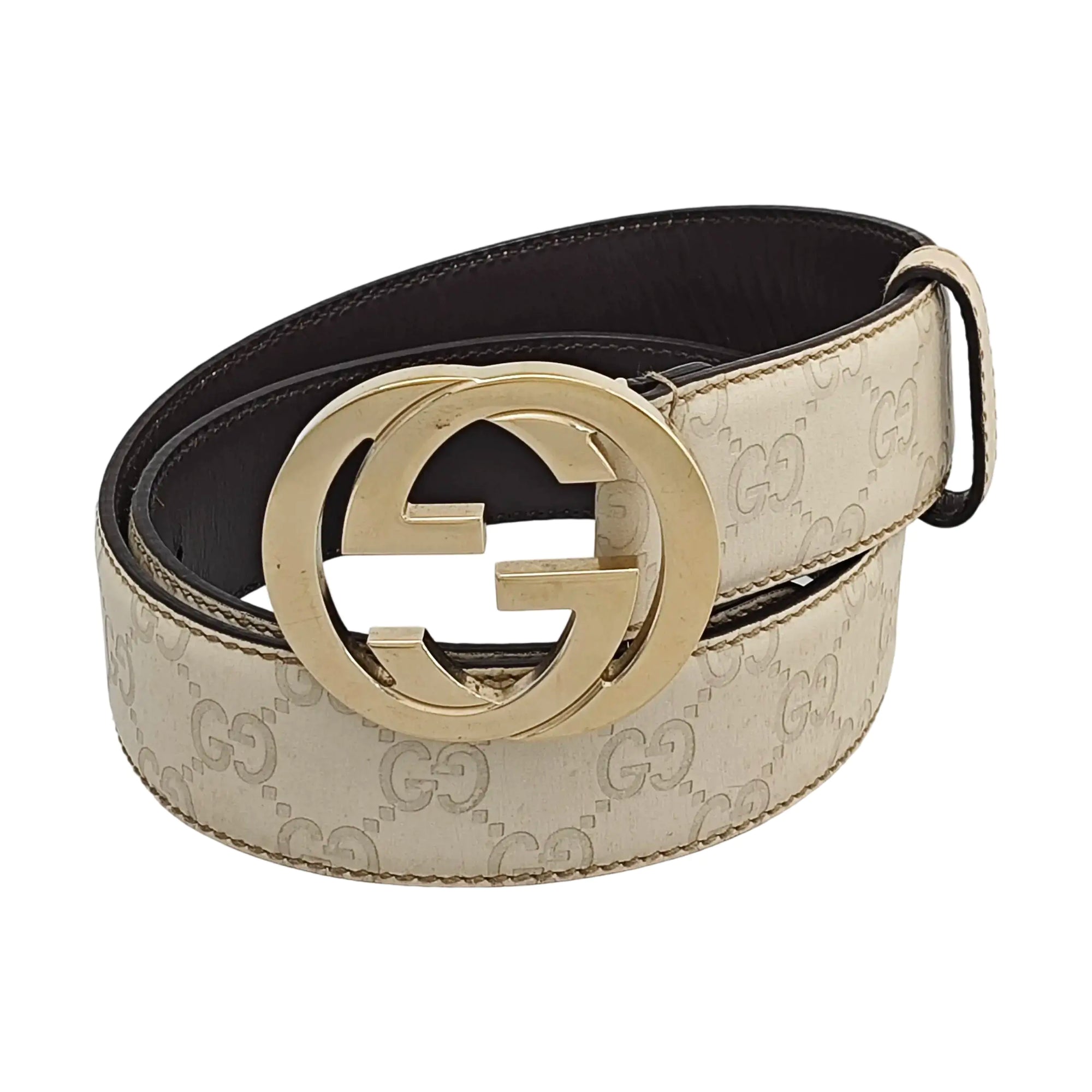 Leather Belt White