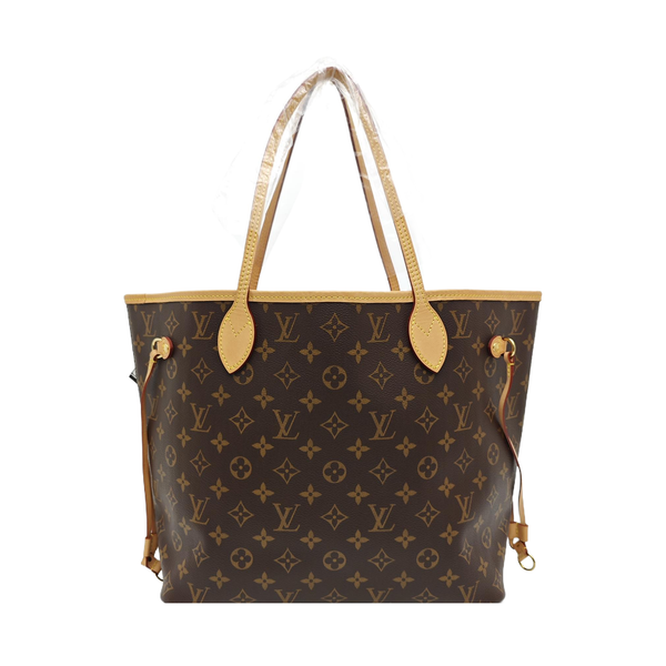NEVERFULL MM Monogram Coated Canvas Brown