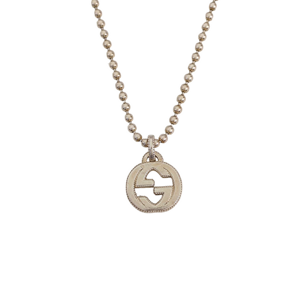 Interlocking G 925 Sterling Silver Necklace