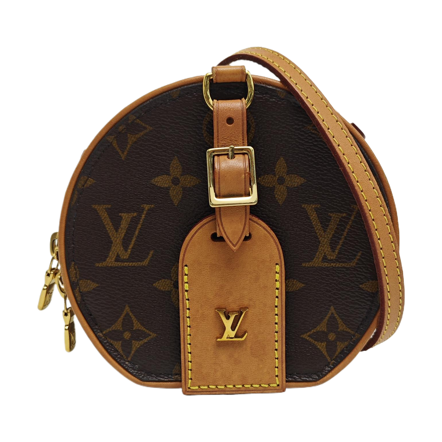 BOITE CHAPEAU Mini Monogram Coated Canvas Brown