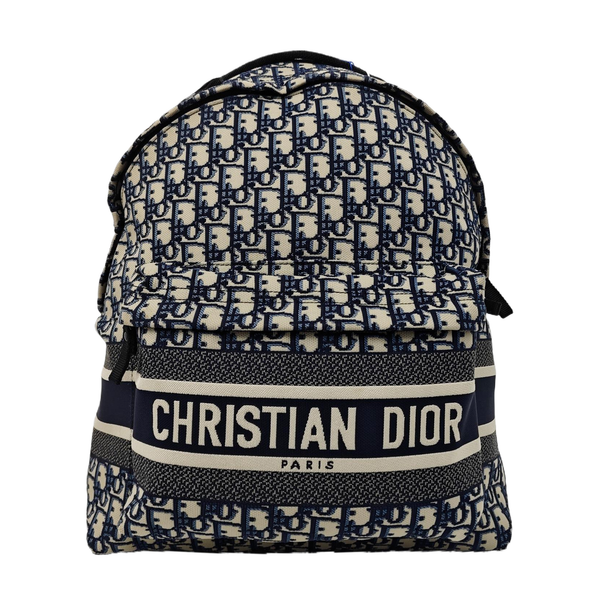 Diortravel Oblique Canvas Blue