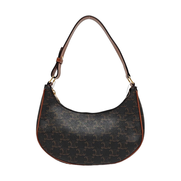 Authenticated pre-owned  AVA Coated Canvas Brown - Top Handle Bag at Looply