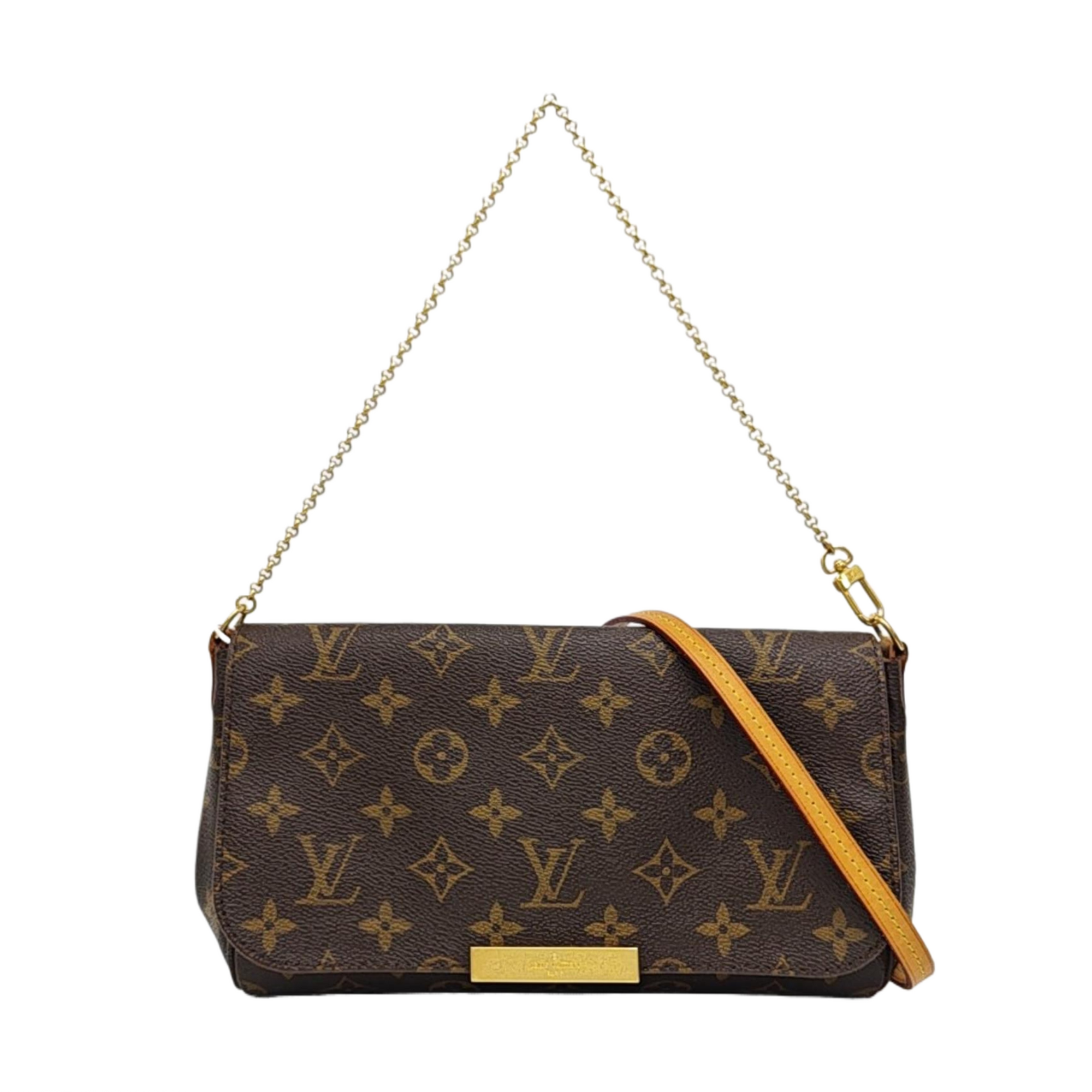 FAVORITE PM Monogram Coated Canvas Brown