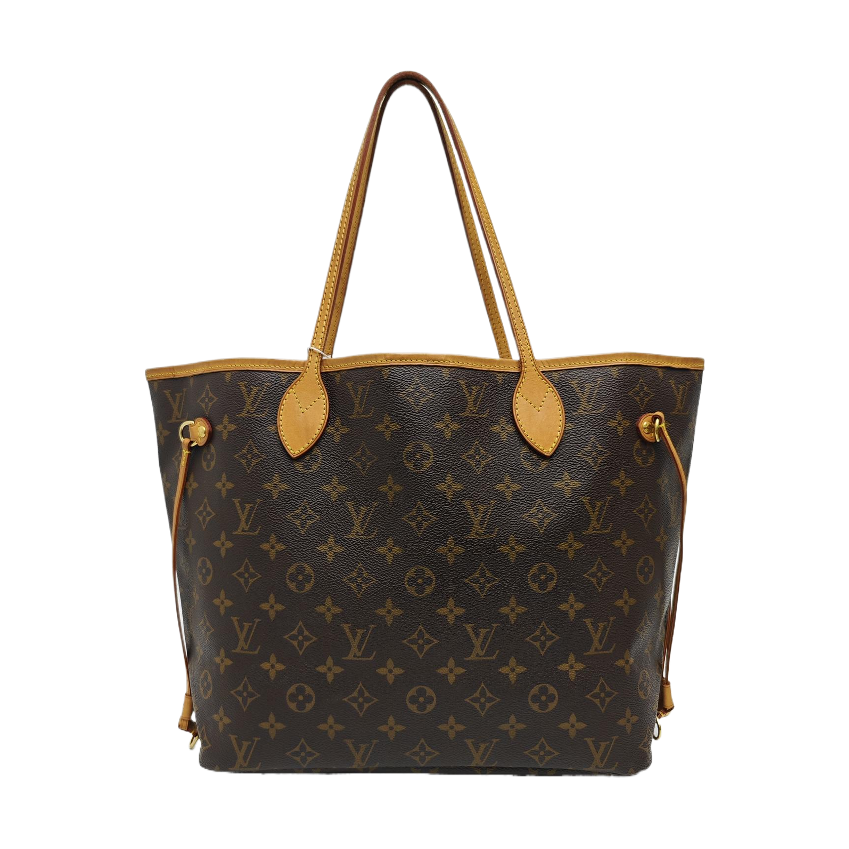 NEVERFULL MM Monogram Coated Canvas Brown