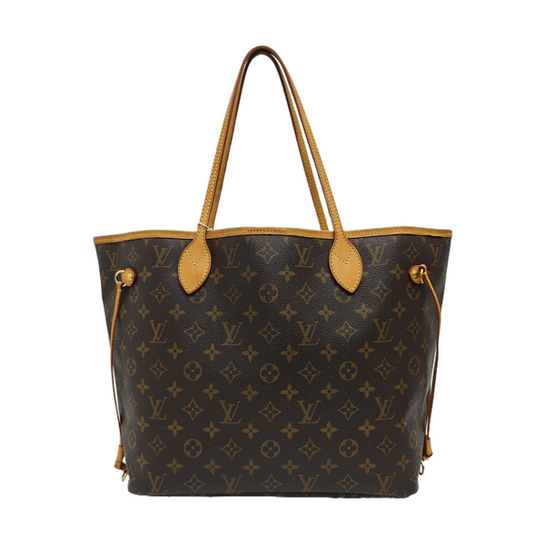 NEVERFULL MM Monogram Coated Canvas Brown