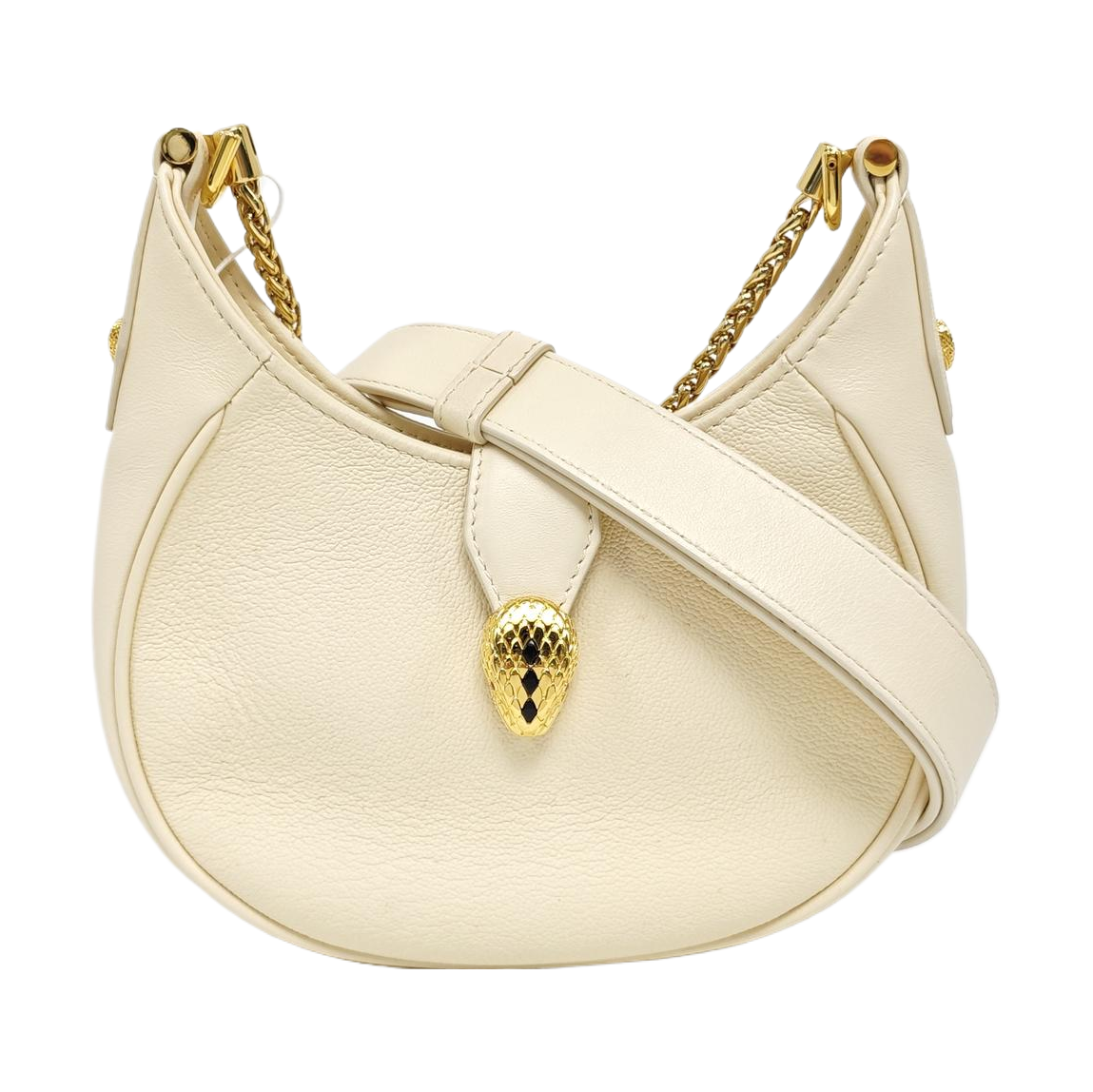 SERPENTI ELLIPSE Calfskin White