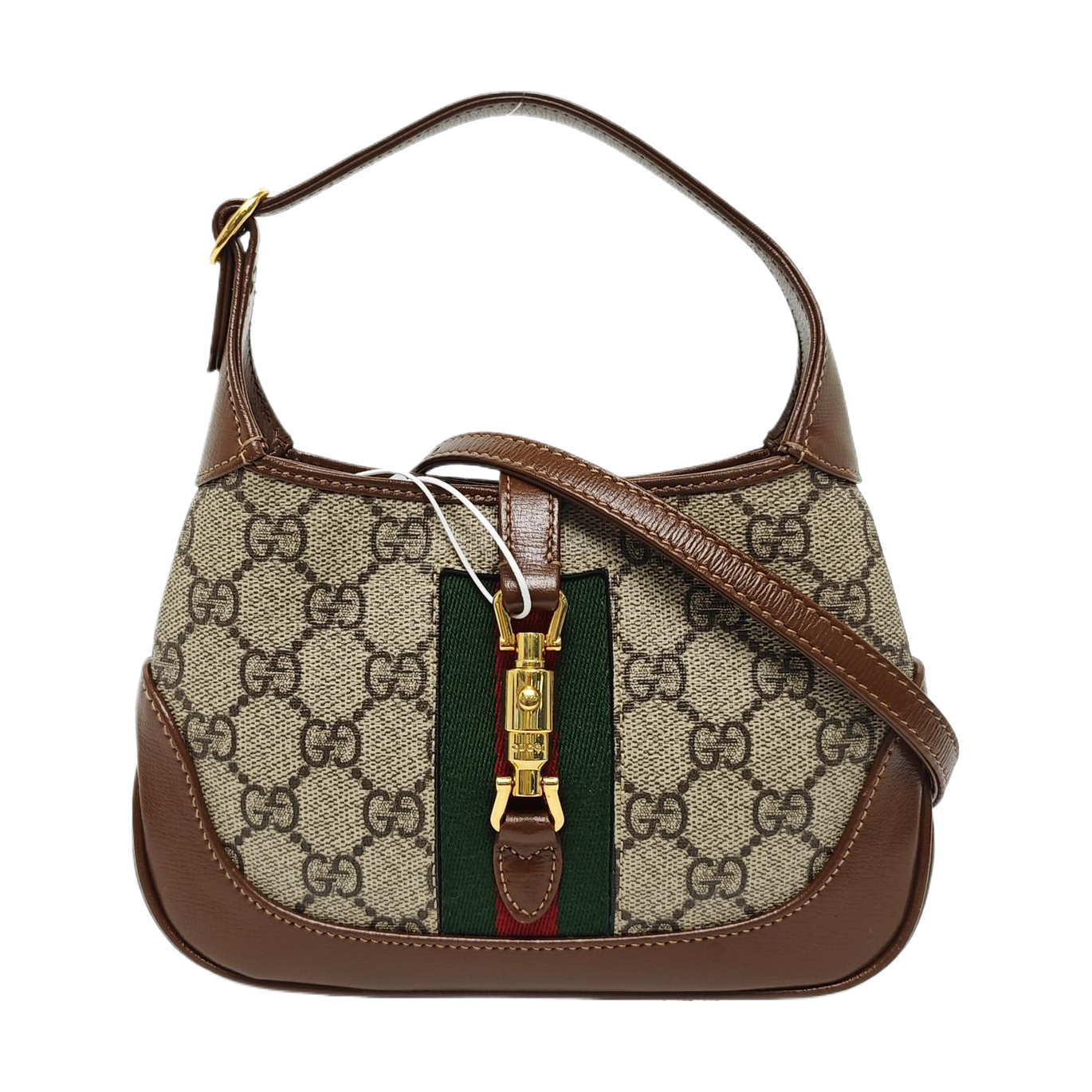 Jackie 1961 Mini Monogram Coated Canvas Beige