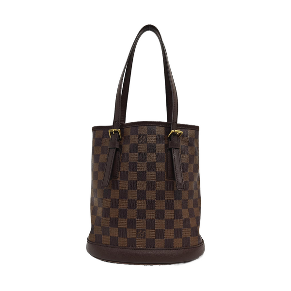 BUCKET PM Damier Ebene Coated Canvas Brown