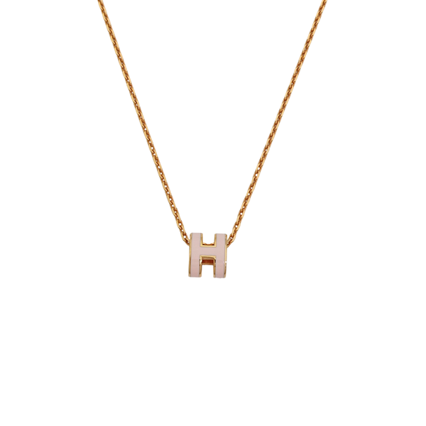 Pop H Metal Rose Gold Necklace