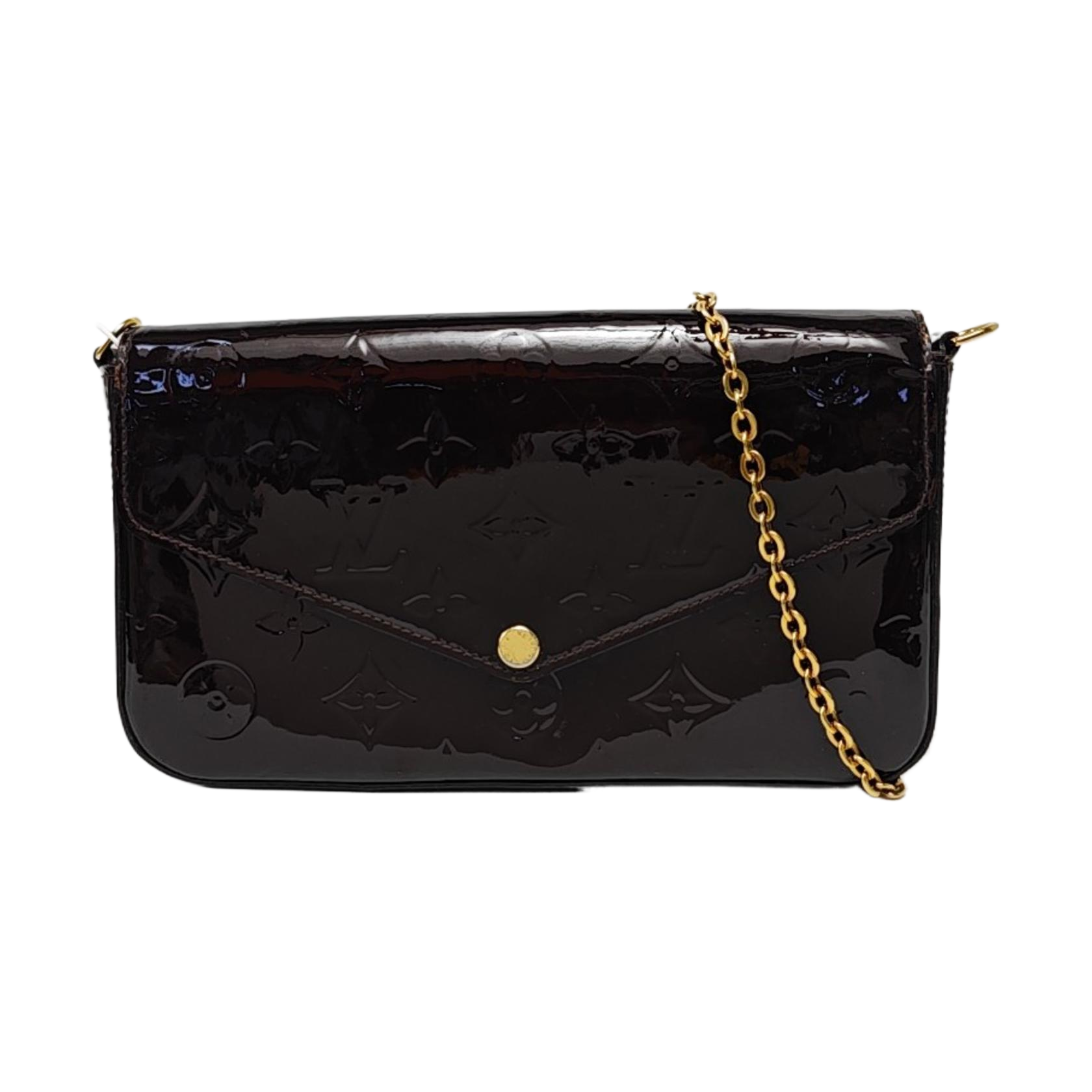 FÉLICIE Monogram Patent Leather Red