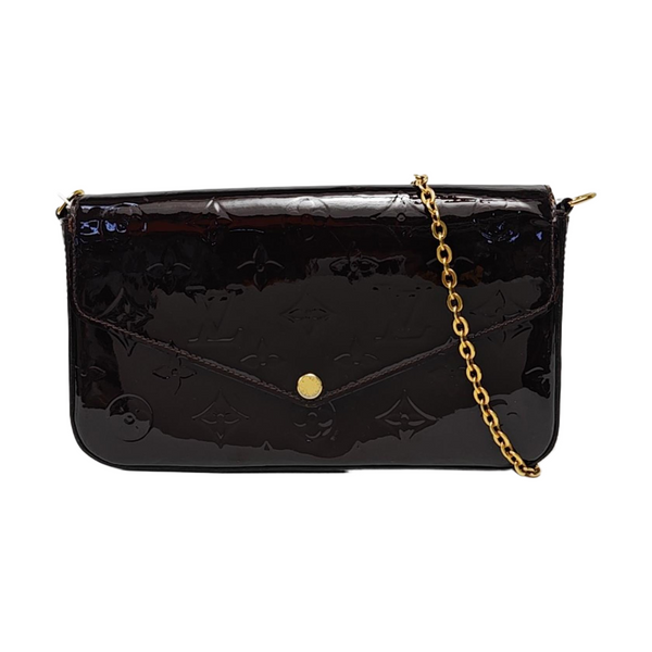 FÉLICIE Monogram Patent Leather Red